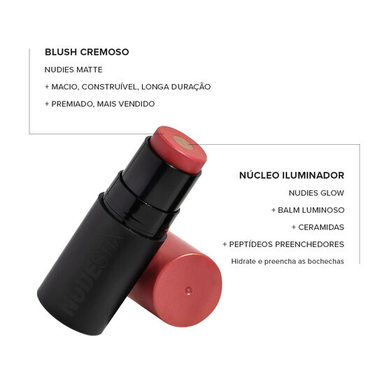 NUDIES MATTE & GLOW CORE NUDIES MATTE + GLOW CORE BLUSH COLOR - SUNSET GOLD